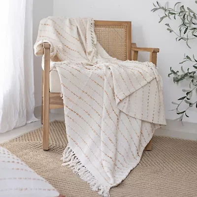 Lr Home Tony Stripe Reversible Throw