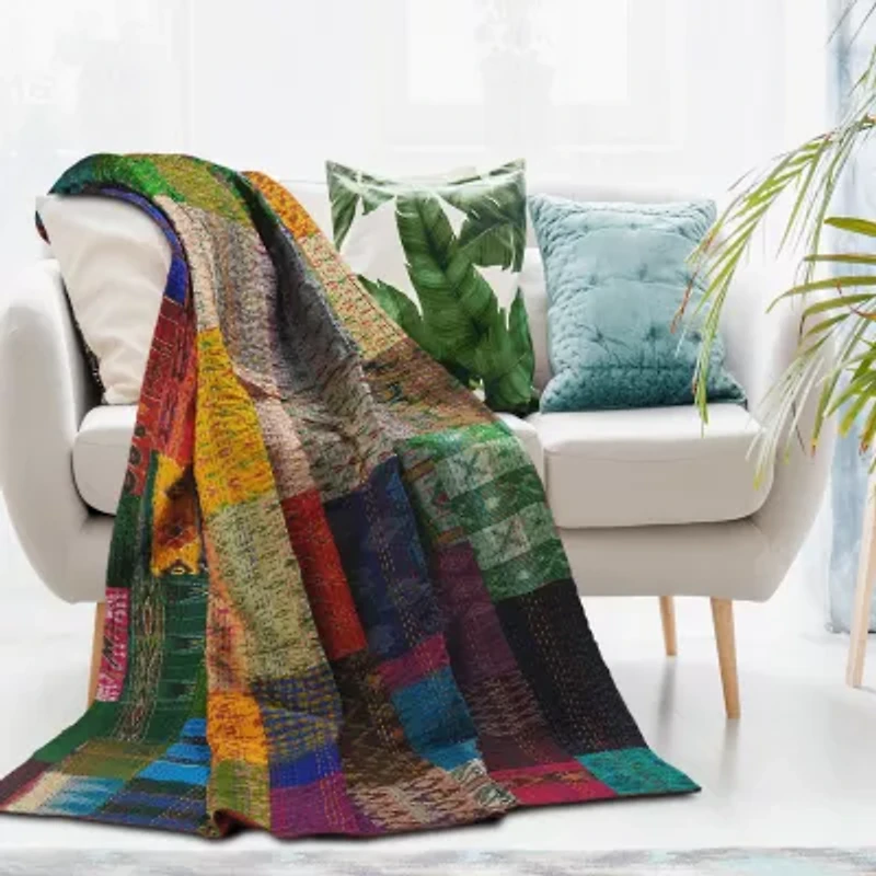 LR Home Arro Patchwork Midweight Throw