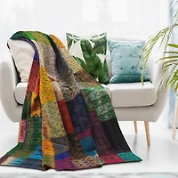 LR Home Arro Patchwork Midweight Throw