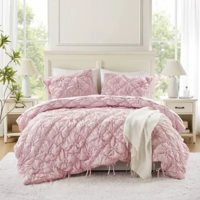 Intelligent Design Graley Puffy Floral Comforter Set Easy Care
