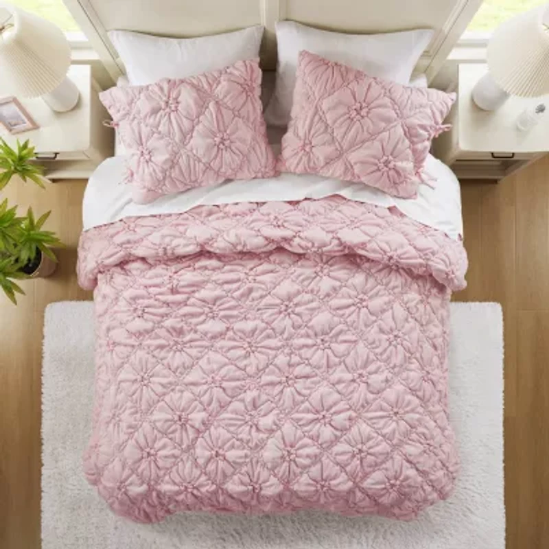 Intelligent Design Graley Puffy Floral Comforter Set Easy Care