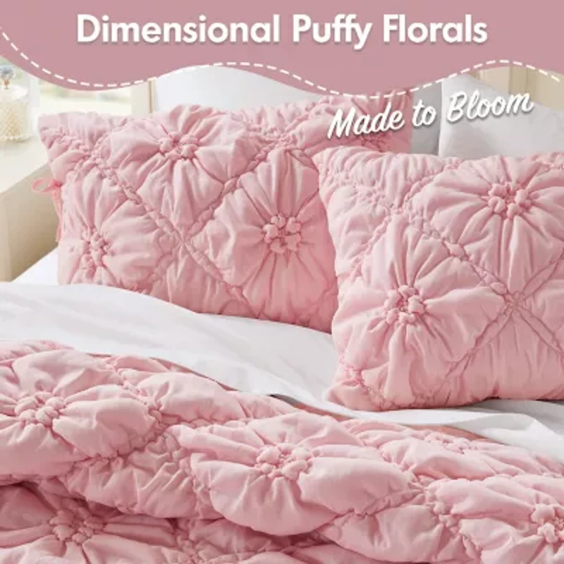 Intelligent Design Graley Puffy Floral Comforter Set Easy Care