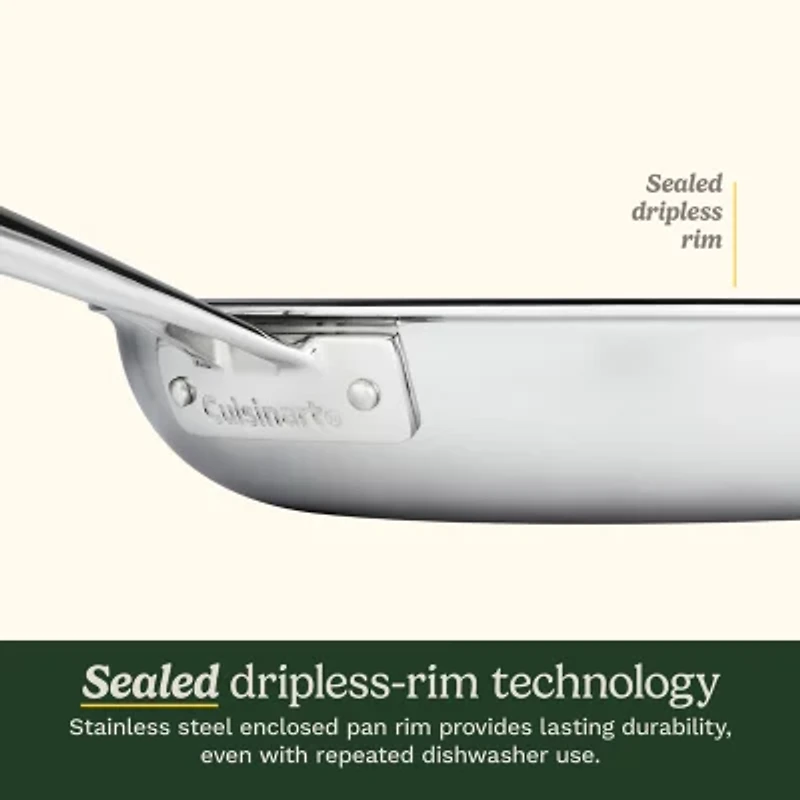 Cuisinart FusionElite Tri-Ply Stainless Steel 8" Skillet