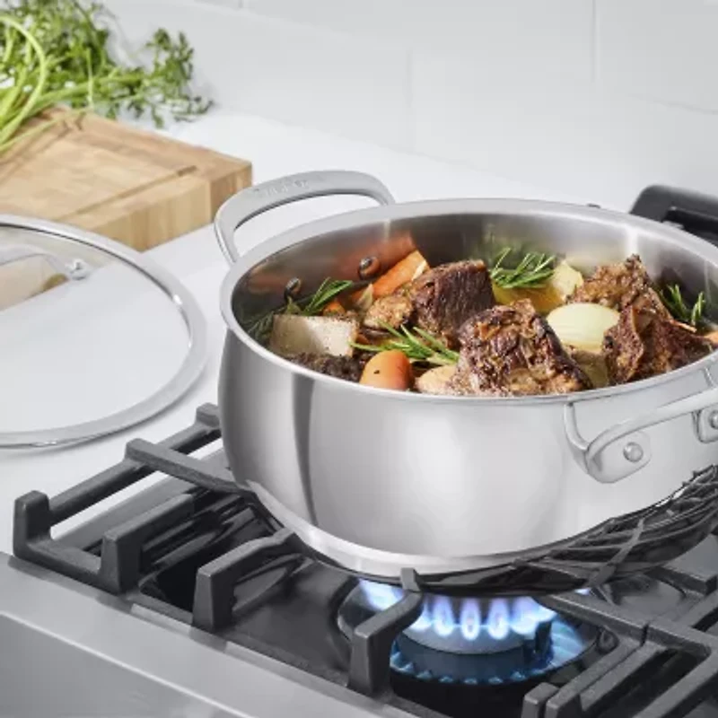 Cuisinart PureClad Tri-Ply Stainless Steel 4.5-qt. Dutch Oven