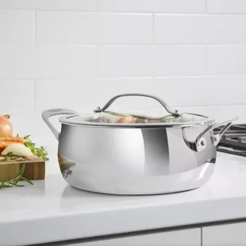 Cuisinart PureClad Tri-Ply Stainless Steel 4.5-qt. Dutch Oven