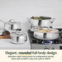 Cuisinart PureClad Tri-Ply Stainless Steel 12-pc. Cookware Set