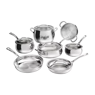 Cuisinart PureClad Tri-Ply Stainless Steel 12-pc. Cookware Set