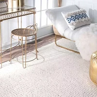 nuLoom Hand Woven Chunky Woolen Cable Rug