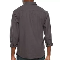 Victory Mens Long Sleeve Cuffed Regular Fit Button-Down Shirt