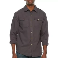 Victory Mens Long Sleeve Cuffed Regular Fit Button-Down Shirt
