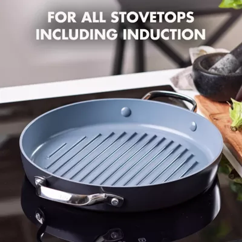 GreenPan Valencia Pro Hard Anodized Ceramic Non-Stick 11" Grill Pan