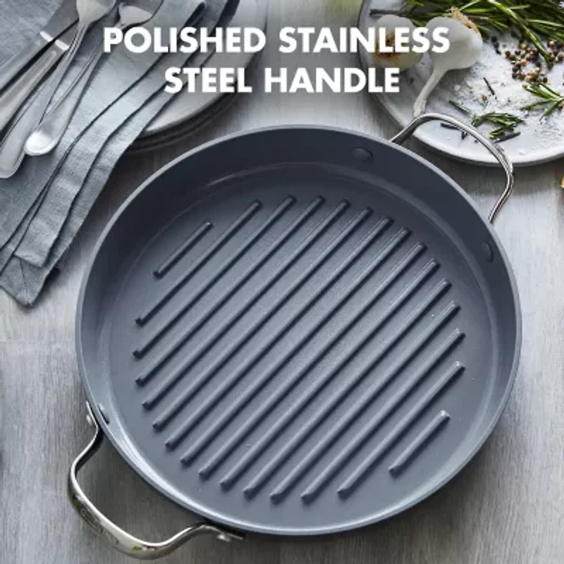 GreenPan Valencia Pro Hard Anodized Ceramic Non-Stick 11" Grill Pan