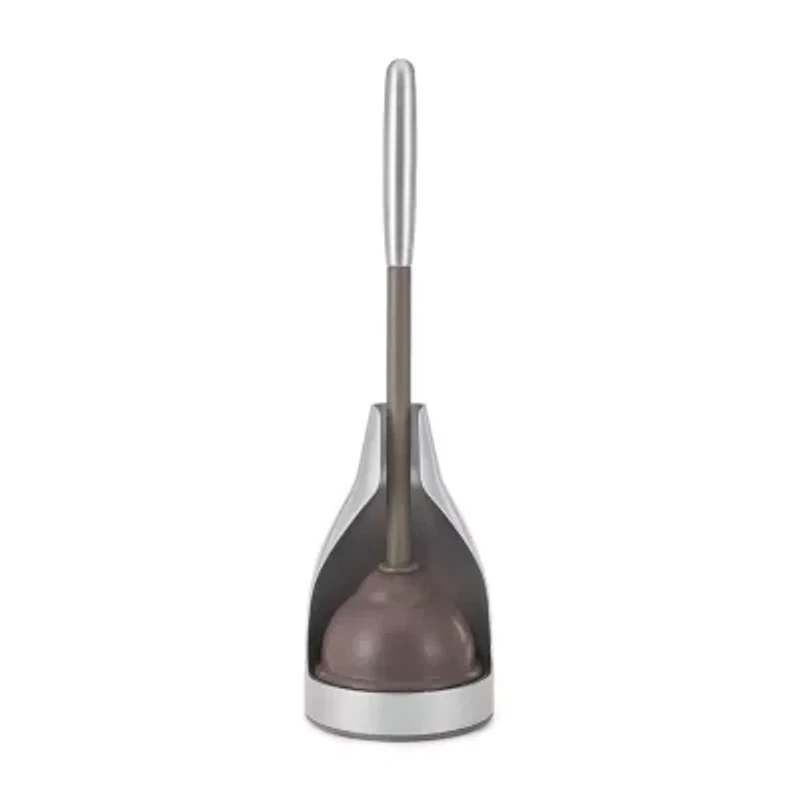 Polder Stainless Steel Plunger Toilet Bowl Brush