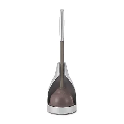Polder Stainless Steel Plunger Toilet Bowl Brush