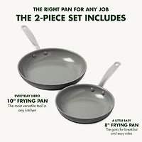 GreenPan Chatham Hard Anodized Ceramic Non-Stick 2-pc. Frying Pan