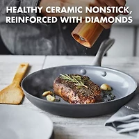 GreenPan Lima Hard Anodized Ceramic Non-Stick 10" Open Frypan with Turner Set