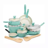 GreenPan Rio Healthy Ceramic Non-Stick 16-pc. Cookware Set