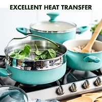 GreenPan Rio Healthy Ceramic Non-Stick 16-pc. Cookware Set