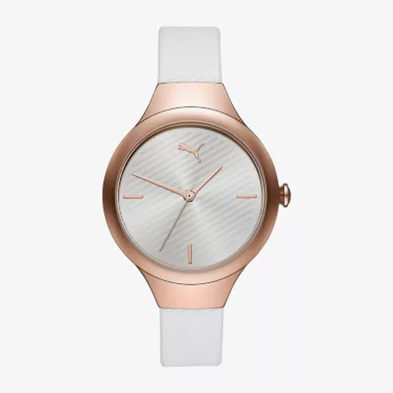 PUMA Womens White Strap Watch P1018