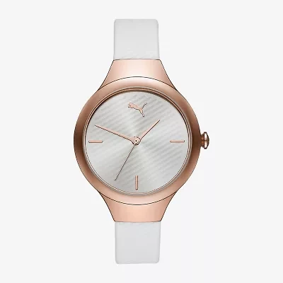 PUMA Womens White Strap Watch P1018