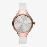 PUMA Womens White Strap Watch P1018