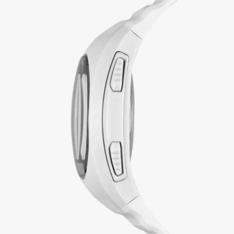 PUMA Mens Digital White Strap Watch P6012