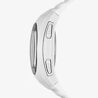 PUMA Mens Digital White Strap Watch P6012