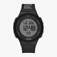 PUMA Mens Digital Black Strap Watch P6032