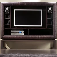 Trexonic 3-Speed Turntable With CD Player, FM Radio, Bluetooth, USB/SD Recording and Wired Shelf Speakers
