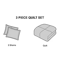 Stratford Park Ursula 3pc Quilt Set