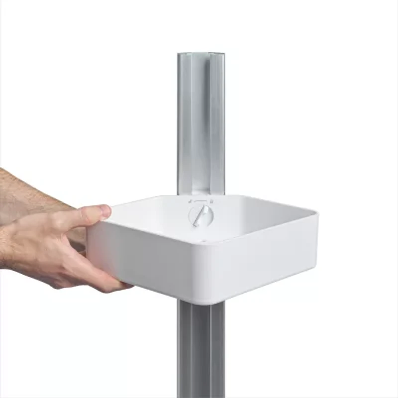 Sharper Image SpaStudio Hook Modular Shower Caddy Adjustable 4 Tier Design with Customizable Fit and Storage