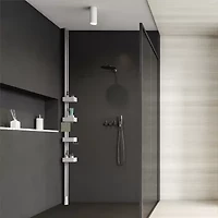 Sharper Image SpaStudio Hook Modular Shower Caddy Adjustable 4 Tier Design with Customizable Fit and Storage