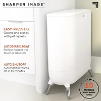Sharper Image SpaStudio Towel Warmer Heated Comfort + Aromatherapy Large Capacity Warms 3 Towels