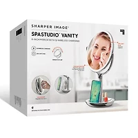 Sharper Image SpaStudio Vanity 8-Inch Mirror With Qi Wireless Charging
