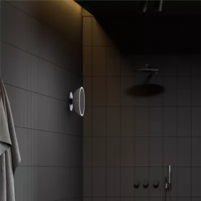 Sharper Image SpaStudio Waterproof Fogless Shower Mirror Bluetooth Speaker