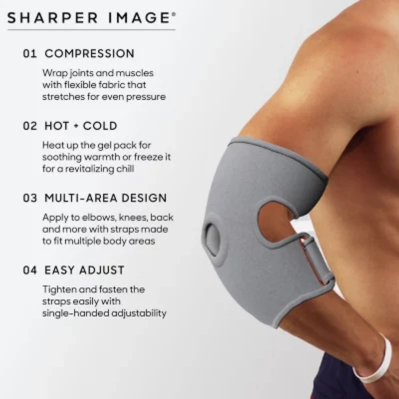 Sharper Image Compression Wrap With Removable Hot and Cold Gel Pack