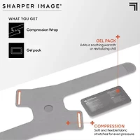 Sharper Image Compression Wrap With Removable Hot and Cold Gel Pack