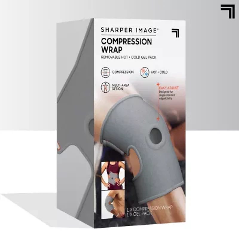 Sharper Image Compression Wrap With Removable Hot and Cold Gel Pack