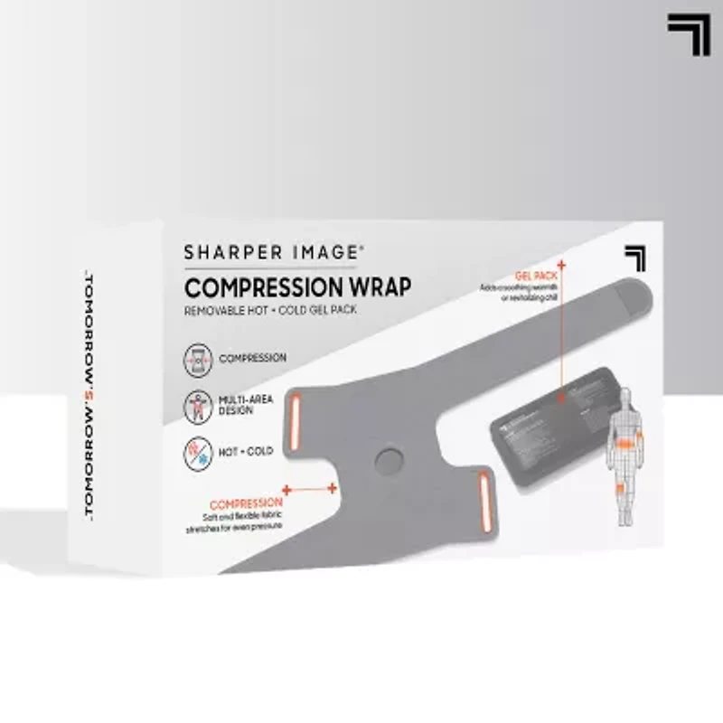 Sharper Image Compression Wrap With Removable Hot and Cold Gel Pack