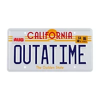 Doctor Collector Collectable Outatime Back To The Future License Plate Replica Memorabilia