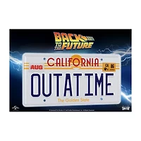 Doctor Collector Collectable Outatime Back To The Future License Plate Replica Memorabilia