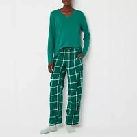 Liz Claiborne Womens V-Neck Long Sleeve 4-pc. Tall Pajama Sets
