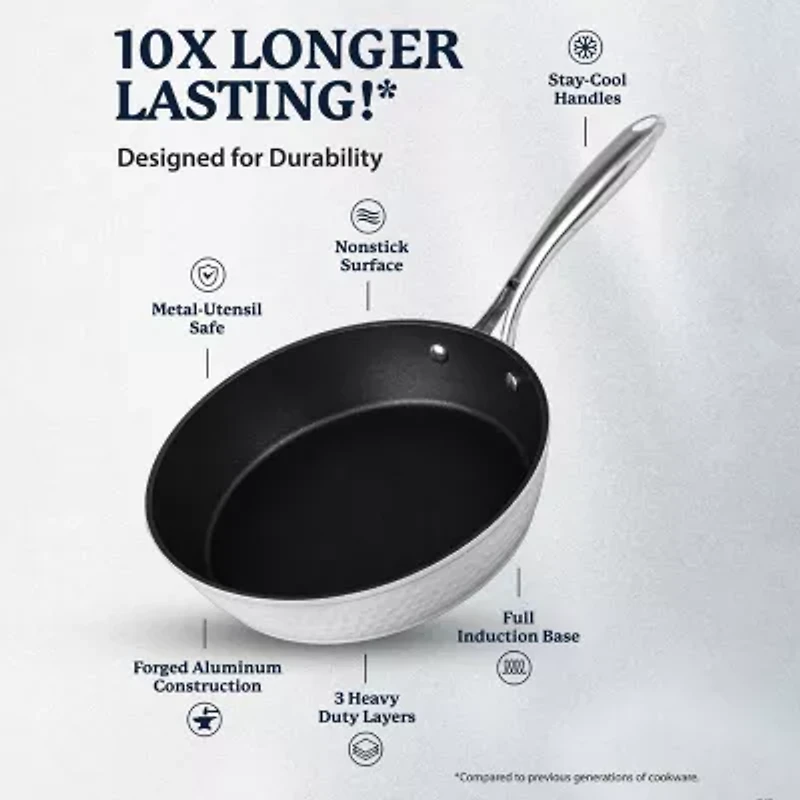 Granitestone Charleston Collection Hammered 12' Non-Stick Frying Pan