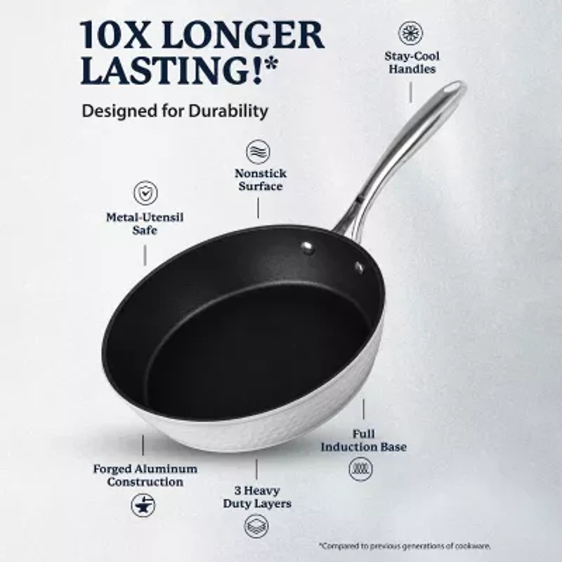 Granitestone Charleston Collection Hammered 15-pc. Non-Stick Cookware Set