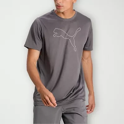PUMA Mens Crew Neck Short Sleeve Regular Fit Graphic T-Shirt