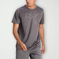 PUMA Mens Crew Neck Short Sleeve Regular Fit Graphic T-Shirt