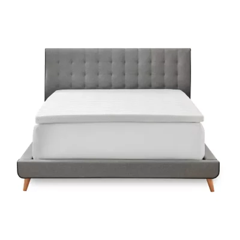 Bodipedic Home 2-Inch Gel-Infused Memory Foam Mattress Topper With Circular-Knit Cover