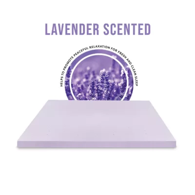 Bodipedic Home 3-Inch Lavender Infused Memory Foam Mattress Topper