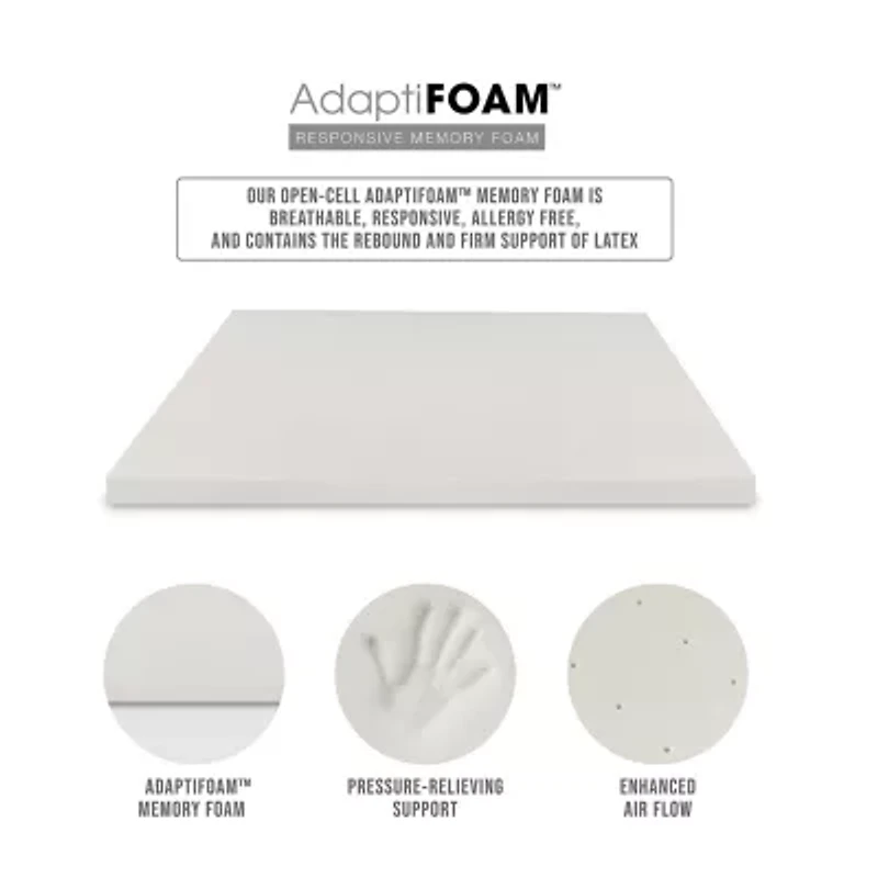 Bodipedic Home 3-Inch Adaptifoam Responsive Memory Foam Mattress Topper