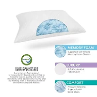 Bodipedic Home Custom Comfort Memory Foam Cluster Pillow